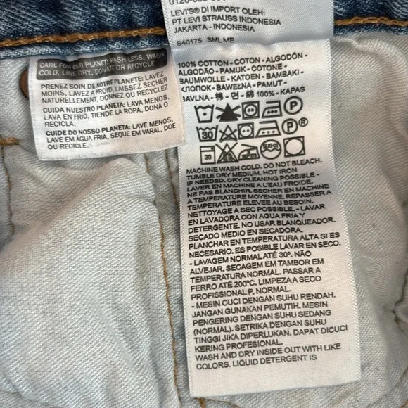 Levis 501 Jeans Mens 36x32 Blue Denim 100% Cotton Button Fly Straight - Picture 12 of 13